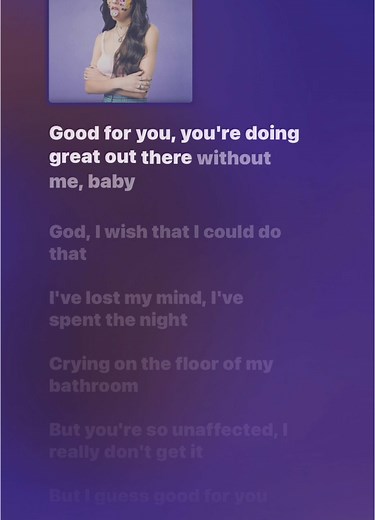 Good 4 U by Olivia Rodrigo - Full Song Lyrics