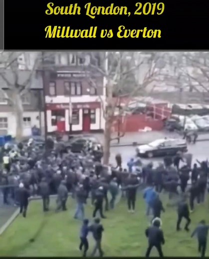 78K views · 238 reactions | Millwall and everton taking over the streets of South London.  #millwall #everton #toffees #lions #firms #lads #london #casuals | Away Day Lads Footsoldiers | Facebook
