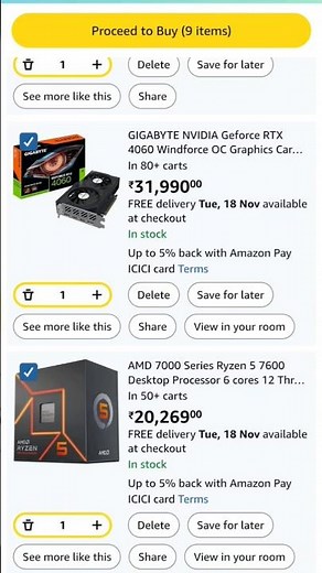 ₹80,000 Next-Gen Gaming PC Build 🤯 (RTX 4060 + Ryzen 5!) #techshorts