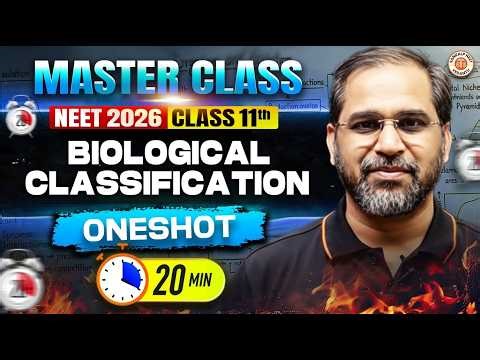 Biological Classification Class 11 One Shot in 20 Minutes | NEET 2026 Master Class | By Tarun Sir