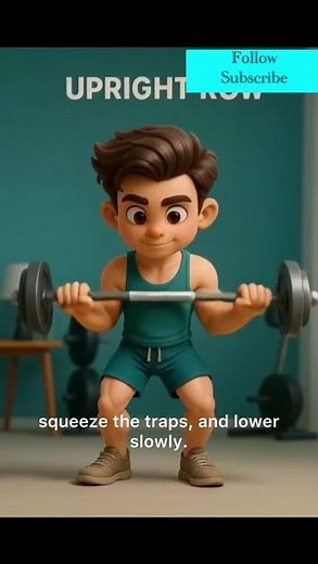 “3D Gym Animation: Rear Delt Fly, Upright Row & Shrug | Shoulder Workout for Strength & Definition”