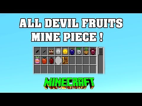 All ONE PIECE DEVIL FRUITS in MINECRAFT !!! 😱 Mine Piece Mod / Showcase