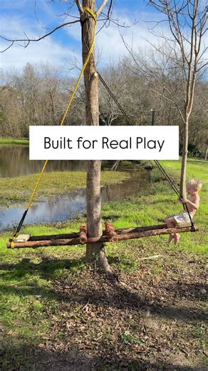 The Wild School: Nature School | Houston, TX | THIS is what childhood looks like when it’s built outdoors 🌿 This carousel swing is part of our nature playground at one of our Wild... | Instagram