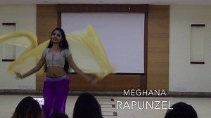 RAPUNZEL the Belly dancing Disney princess! The one disney princess that was extremely popular in her time for the beautiful long hair and the stories that revolved around it! Watch the ever so beautiful Meghana Kumaraswamy performing as Rapunzel on the popular track "I see the light" from the movie TANGLED!! | Payal's Bellydance Academy