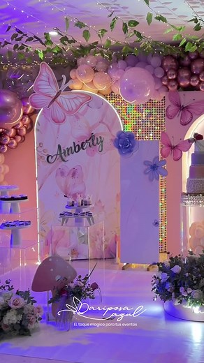 Decoraciones para Quinceañeras en Rosa y Lila