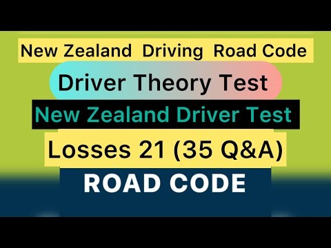Lesson 21 (35 Q&A) | New Zealand Driving Road Code Test | Driver Theory Test | New Zealand Driver