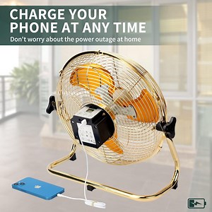 [Hot Item] 2-in-1 Solar Panel & AC Charger Powered Portable Fan