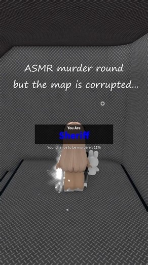 ASMR MURDER ROUND BUT THE MAP IS CORRUPTED... #roblox #mm2
