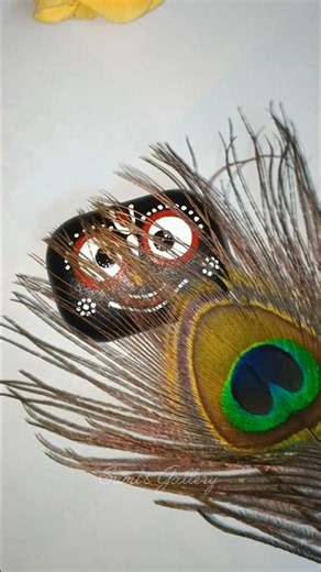 হেডফোনে মহাপ্রভু জগন্নাথ 🦚🌸#sumisgallery #jagannath #art #painting