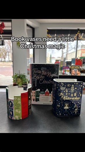 From Chapters ➜ to Merle’s ➜ back again with Christmas magic in hand 🎄 Support local, shop cute book vases, enjoy the stroll. @merlesflowershop | Chapters Books & Gifts
