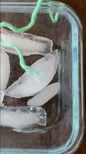 Ice Cube and Salt Experiment