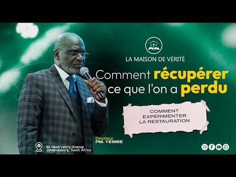 Live Sunday Service - Comment Recuperer ce que l'on a perdu / 25 Jan.2026 / Dr. Pierre Yembe