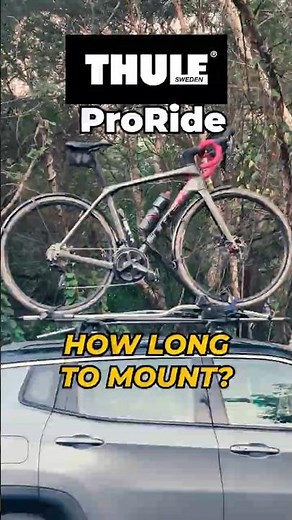 Thule ProRide - How Fast Can you Mount a Bike? #cycling #thule #roofrack