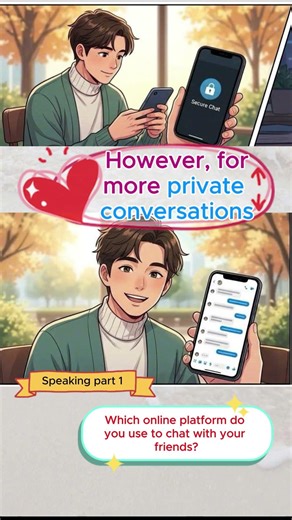 IELTS Speaking Part 1 | Which online platform do you use to chat with your friends?