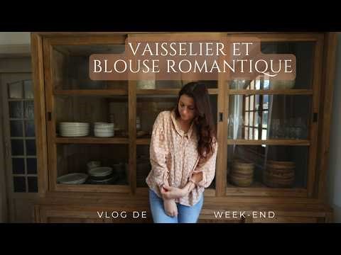 Mon nouveau vaisselier, test patron de blouse & tricots du weekend | Vlog Cosy