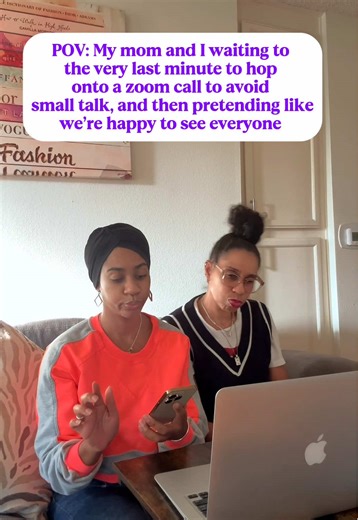 POV: my mom and I waiting until the very last minute to hop on a zoom call. #momdaughterduo #pov #zoomcall #comedyskit #relatabletiktoks