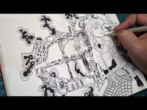 Drawing Again: Prosthetic Arm and Interdimensional Portal