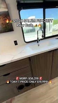 🔥🏕️ 2026 SALEM FSX 23FT Rear Bath 🏕️🔥 #salem #fsx #rv