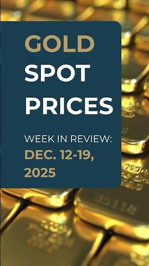 Gold Price Recap: Week of December 19, 2025