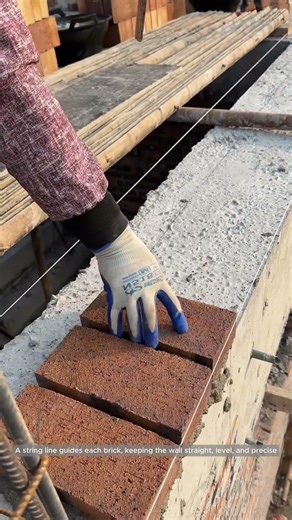 Perfect Lines: Precision Bricklaying in Progress