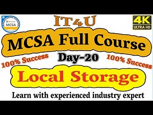 MCSA Full Course Day-20 - Local Storage #MBR #GPT #StoragePool #FAT32 #NTFS #ShadowCopy #MCSA2022