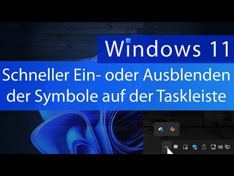 Windows 11 - Easily show or hide background apps and programs on the taskbar