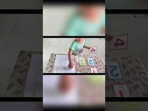 Bé làm quen số 4 | Math Activity – Counting Number 4 #mầmnonthỏngọc #kidslearning