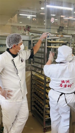 The real daily work life of mooncake factory workers.#India