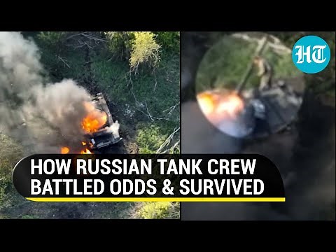 Putin's troops survive miraculously after Ukrainians destroy T-72B3 tank in artillery shelling