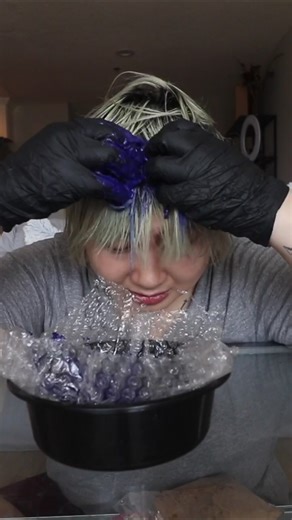 DIY Blue Hair Dye Tutorial at Home with Fanola USA