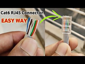 How to crimp rj45 cat6 ethernet cable crimping || How to crimp rj45 cat 6 cable