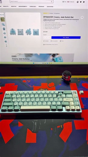 Epomaker Creamy Jade Switch #mechanical #keyboard #switch #soundtest #thocky #best