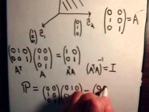 Linear Algebra Video # 46: Projection Matrix Problem - Example 1