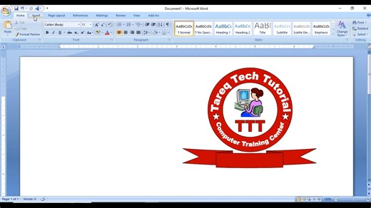 How to create logo in Ms Word #msword #logo #tips | Tareq Tech Tutorial