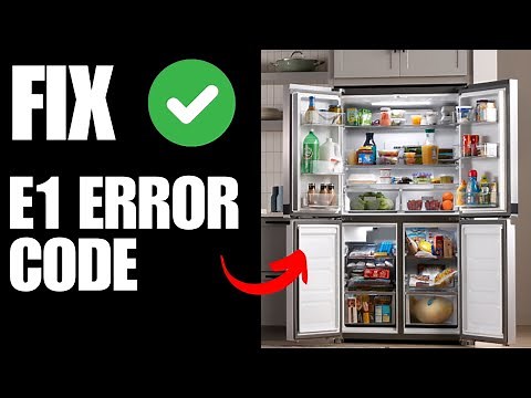 whirlpool refrigerator e1 error code - How To Fix