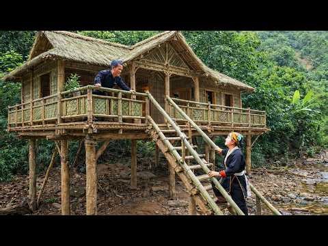 Primitive Survival Life | Dwarf Family Builds and Completes New Forest Home