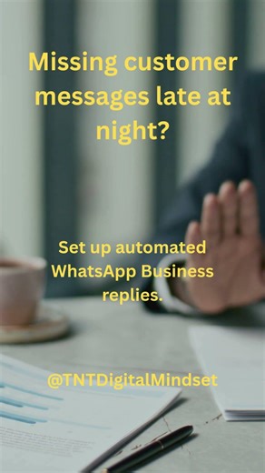 TNT DIGITAL MINDSET - Missing customer messages late at night? #businessmindset #technology