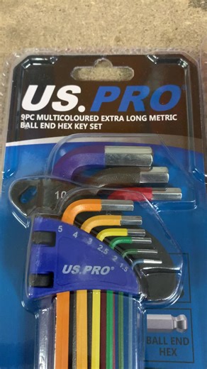Extra Long Hex Key Set Review from US PRO