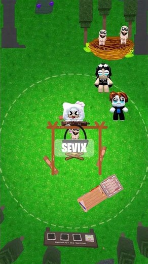 Soví mláďata v Robloxu 99 Nights In The Forest!😭#roblox #99nightintheforest #robloxanimation