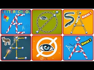 Lær at læse og skrive - Alfabetspil til børn Niveau 1 & 2 (Danish ABC Alphabet)