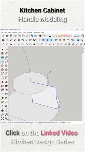 Small details bring your Kitchen to life #sketchup #kitchen #kitchendesign #handles #kitchenhacks