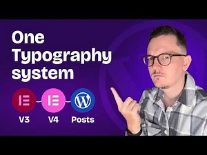 The perfect Typography Setup for Elementor V4, V3 & WordPress Posts