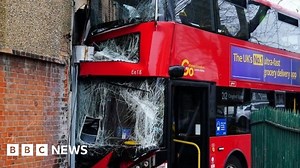 Nineteen people treated after London double-decker bus crash