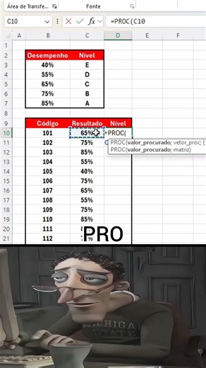 Como classificar resultados automaticamente no Excel com base na pontuação