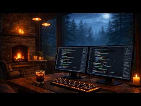 Forest Cabin Cafe Coding ☕ Deep Focus Lofi for Programming & Study