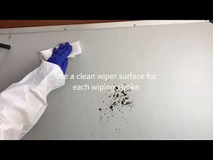 Wiping Cleanroom Surfaces - Proper Wiping Technique