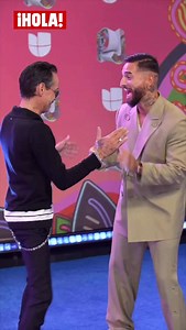 Marc Anthony and Maluma attend the 22nd Premios Juventud ceremony at the Figali Convention Centre in Panama City. 🎥 @univision | HOLA USA