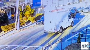 LOOK: New video shows a Boston school bus crashing into parked cars in Hyde Park. | WBZ / CBS News Boston