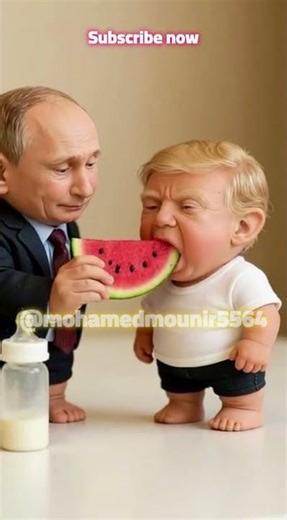 Mini Trump vs Mini Putin – Hilarious Tiny Leaders Battle! 😂 #trump