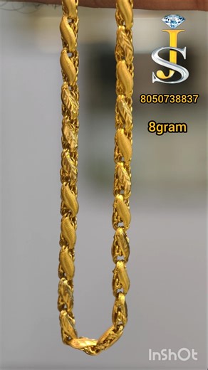 8 Gram Gold Chain for Men | Stylish Designer Gold Chain by SJ_Gold
